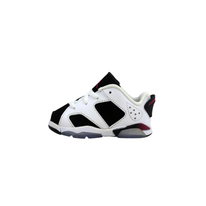 Jordan Jordan Air Jordan 6 Leather Slip Resistant Low top Toddler Shoes White Infant And Toddler