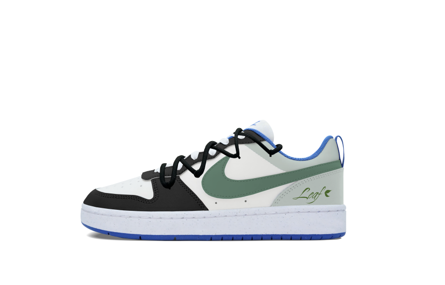 Nike Nike Court Borough Slip Resistant Abrasion Resistant Low top Kids' Skateboarding Shoes Light Green Teenagers