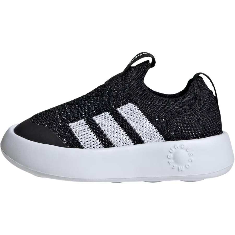 Adidas Adidas Bubblecomfy Abrasion Resistant Breathable Low top Toddler Shoes Black/White Infant And Toddler