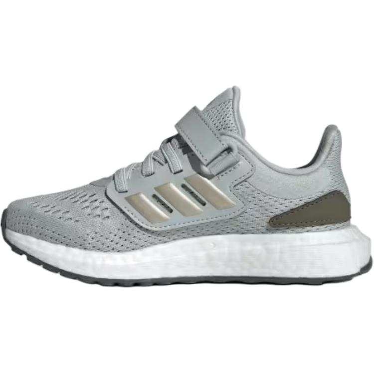 Adidas Adidas Pureboost Comfortable Slip Resistant And Breathable Low top Kids' Running Shoes Gray Children Aged 3 7 Years Old