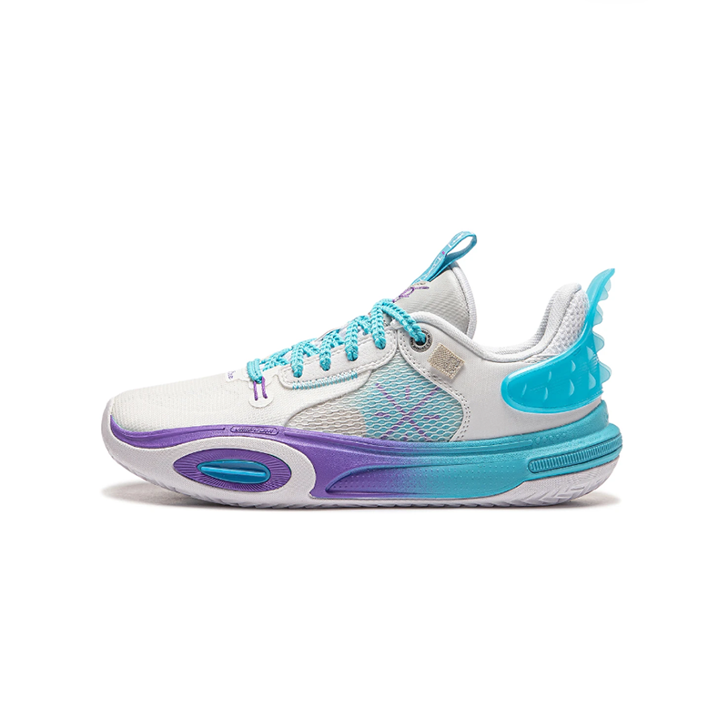 Li-Ning YOUNG Li Ning YOUNG All City 11 Slip Resistant Basketball Shoes White Blue Unisex