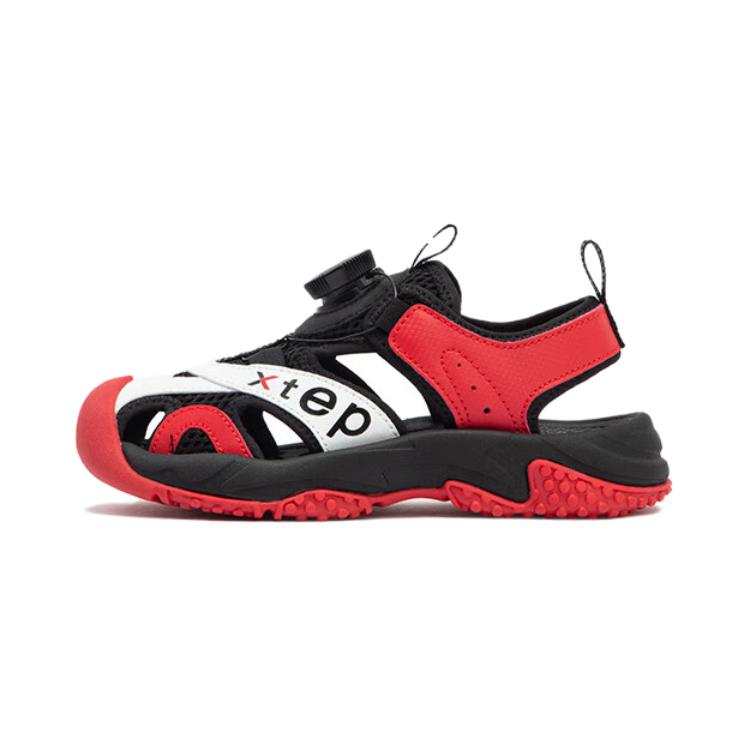XTEP Pre school XTEP Slip Resistant And Breathable Children's Sandals Black Red White
