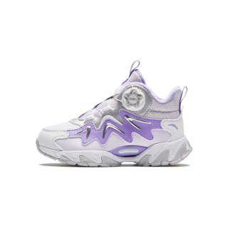 Antakids Cushioning, Wear Resistant Mid top Kids' Outdoor Shoes Purple Silver Children Aged 3 7 Years Old