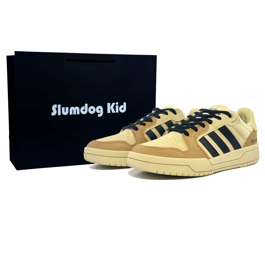 Adidas Neo Entrap Abrasion Resistant Low top Skateboard Shoes Unisex Yellow Brown