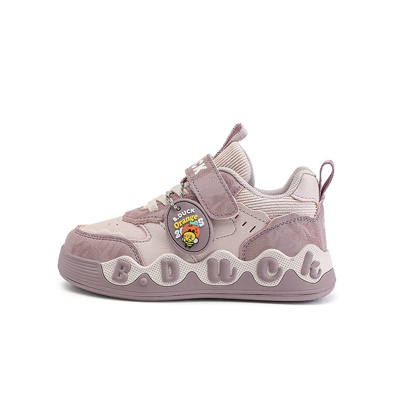 B.Duck Synthetic Leather, Textile Cushioning, Wear Resistant Low top Kids' Skateboarding Shoes Kids'