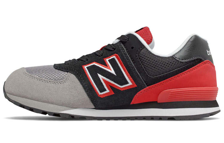 New Balance New Balance NB 574 Shadow Logo Pack Cushioning Kids Lifestyle Shoes Black Red Teenagers