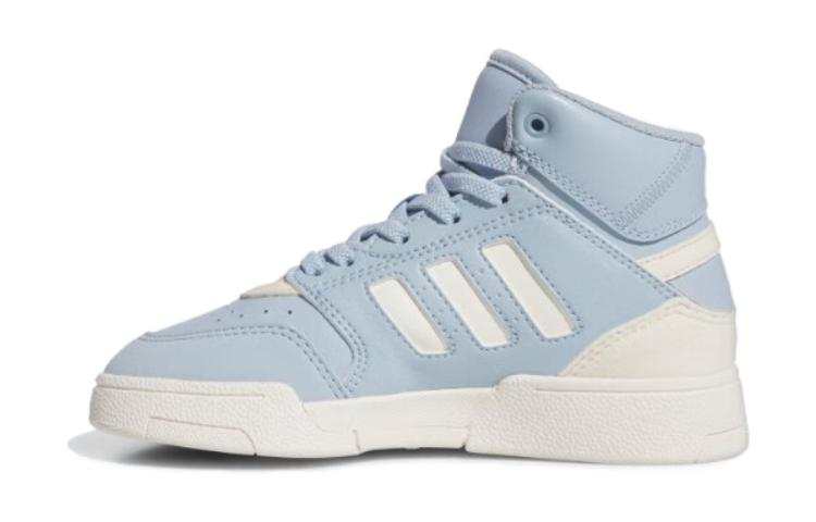 Adidas Originals Drop Step Slip Resistant Cushioning Abrasion Resistant High top Kids' Skateboarding Shoes Blue