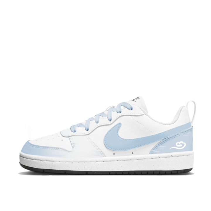 Nike Nike Court Borough Yun Yi Synthetic Leather Abrasion Resistant Abrasion Resistant Low top Kids' Skateboarding Shoes