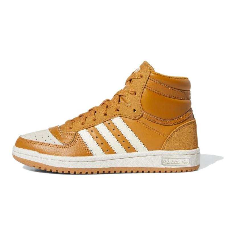 Adidas Originals Top Ten Synthetic Leather Comfortable Abrasion Resistant High top Kids' Skateboarding Shoes