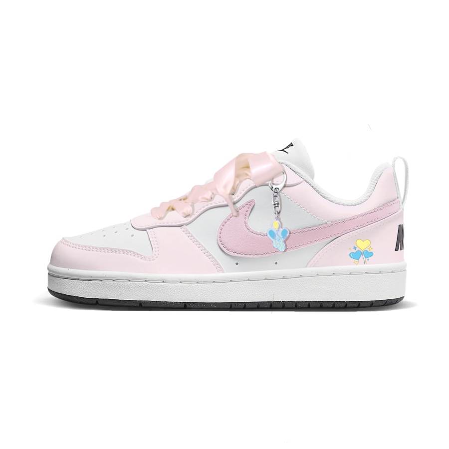 Nike Nike Court Borough Pony Becky Low top Kids' Skateboarding Shoes Pink Teenagers