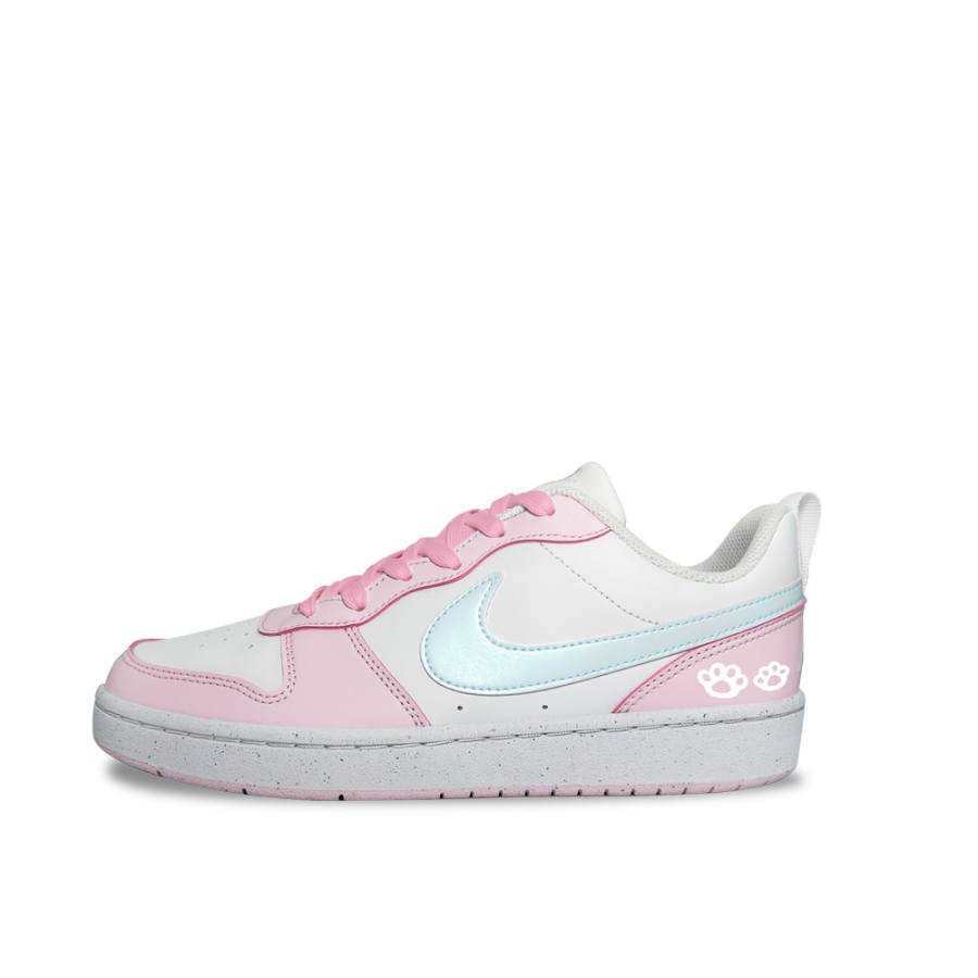 Nike Nike Court Borough Heart To Heart Synthetic Leather Slip Resistant Abrasion Resistant Low top Skateboard Shoes