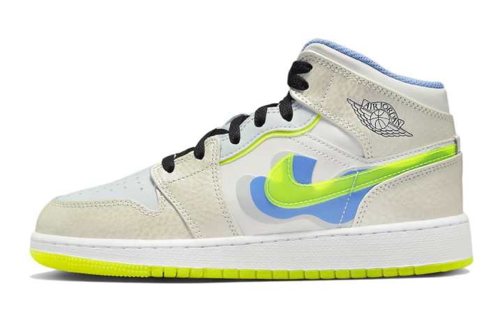Jordan Jordan 1 Mid SE Warped Swoosh GS