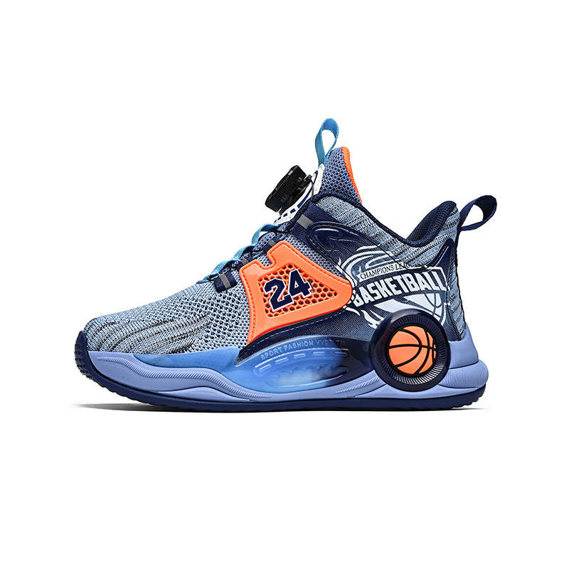 JIAFEIMAO Fabric Abrasion Resistant Breathable Lightweight Cushioning Balance Mid top Basketball Shoes Kids'