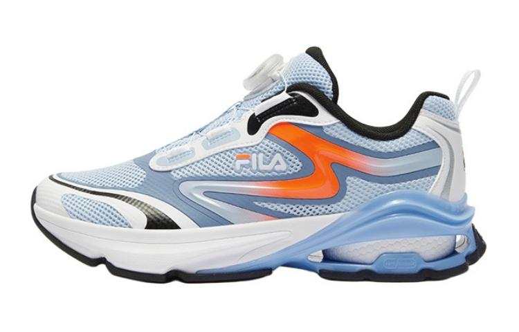 FILA KIDS Boa Slip Resistant Abrasion Resistant Low top Kids' Running Shoes Blue White