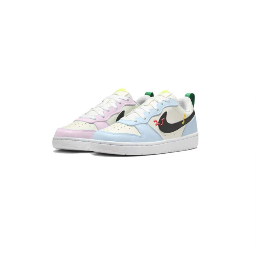 Nike Nike Court Borough LOW RECRAFT Low top Kids' Skateboarding Shoes Pink Blue Teenagers