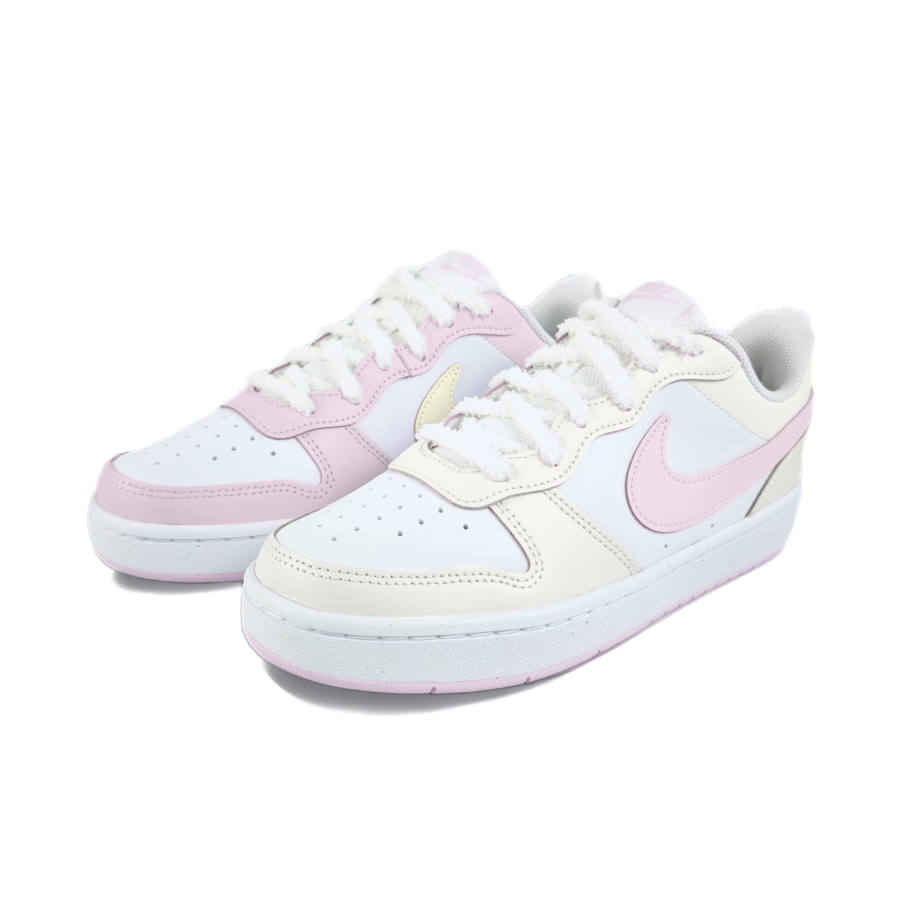 Nike Nike Court Borough Leather Low top Kids' Skateboarding Shoes White Teenagers