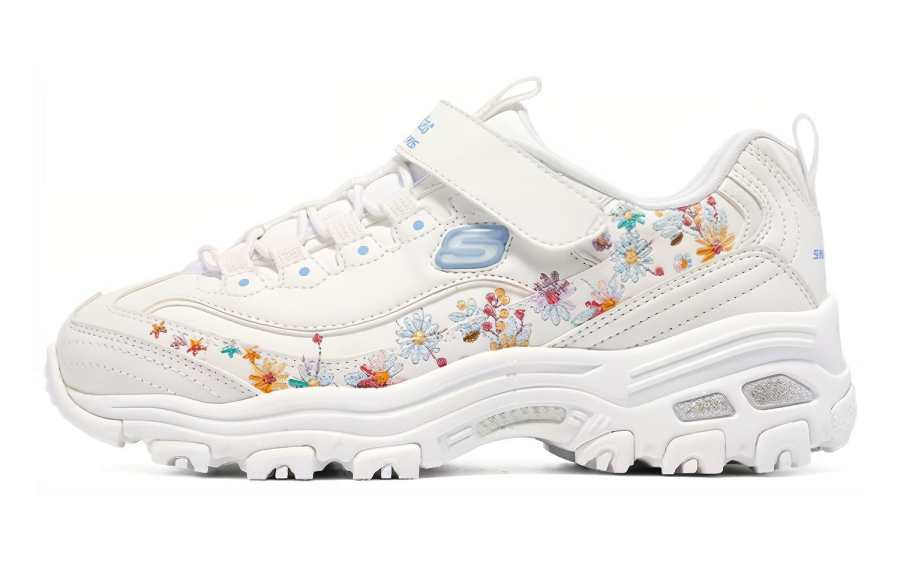 Skechers D'LITES Kids Lifestyle Shoes White Teenagers
