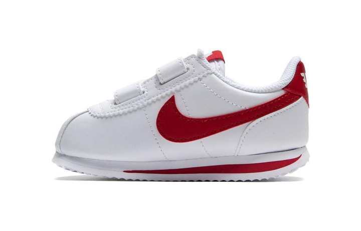 Nike Nike Cortez Basic SL Cushioning Breathable Low top Toddler Shoes White Red Infant And Toddler
