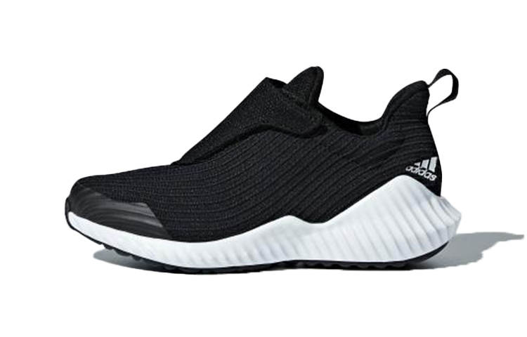 Adidas Adidas Fortarun Ac K Slip Resistant Anti Kick Mid top Kids' Running Shoes Black White Children Aged 3 7 Years Old