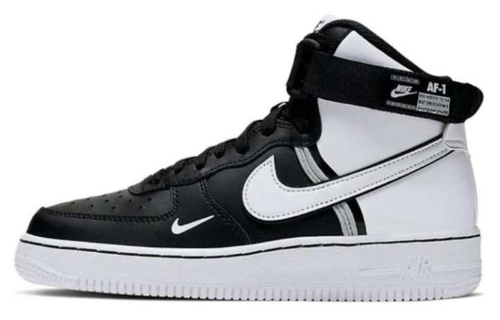 Nike Nike Air Force 1 High LV8 2 'Black White' GS