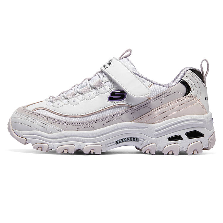 Skechers Slip Resistant, Abrasion Resistant, Anti Kick Low top Kids Lifestyle Shoes Lavender Teenagers