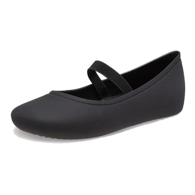 Crocs Slip Resistant Abrasion Resistant Low top Kids Lifestyle Shoes Black Teenagers