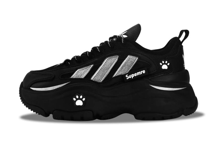 Adidas Originals OZGAIA Comfortable Versatile Trendy Fabric Abrasion Resistant Low top Chunky Sneakers Women's