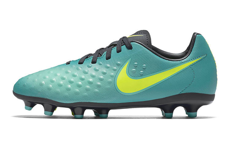Nike Nike JR Magista Opus 2 FG Slip Resistant Cushioning Abrasion Resistant Low top Kids' Soccer Shoes Green Kids'