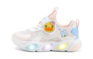 B.Duck Yellow Duck Fabric Slip Resistant And Breathable Kids Lifestyle Shoes Children Aged 3 7 Years Old
