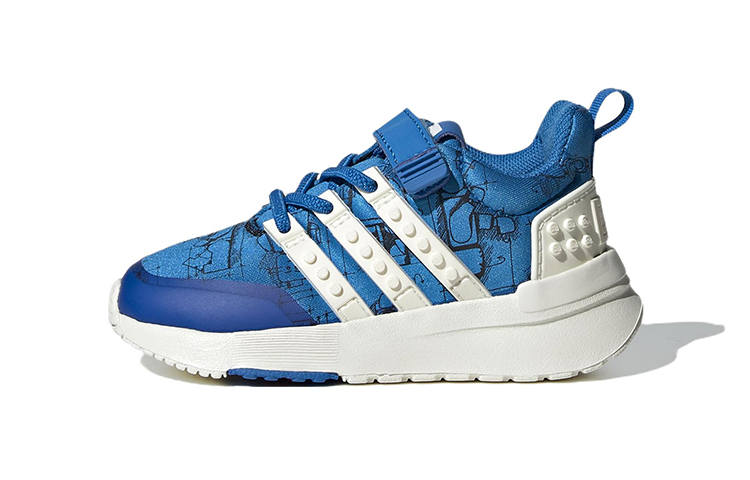Adidas Lego x Adidas Racer Tr Abrasion Resistant Low top Toddler Shoes Blue White Infant And Toddler