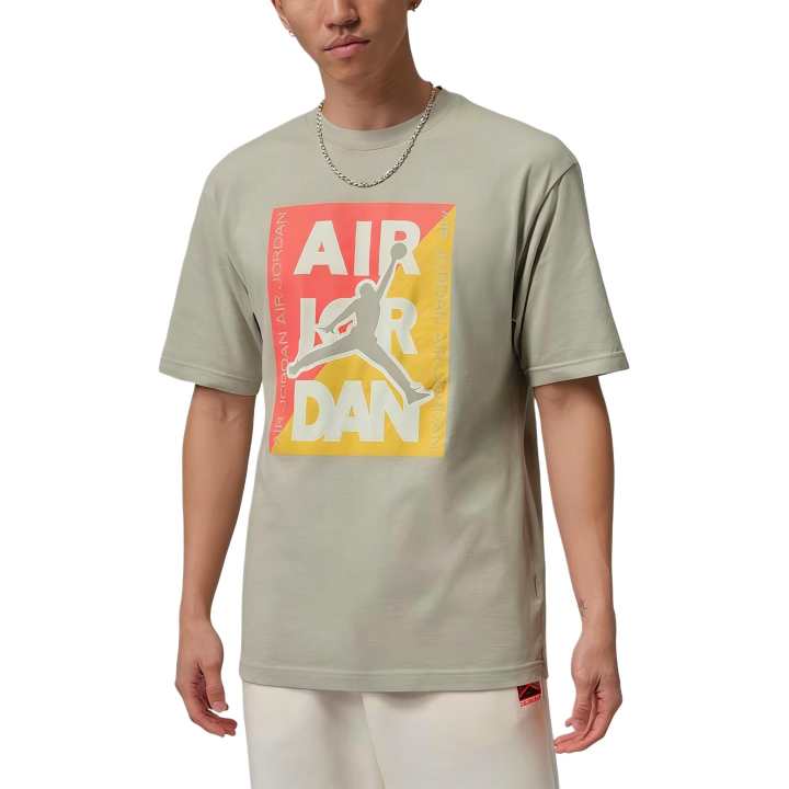 Jordan Jordan T Shirts Men's Spruce Mist Crew Neck