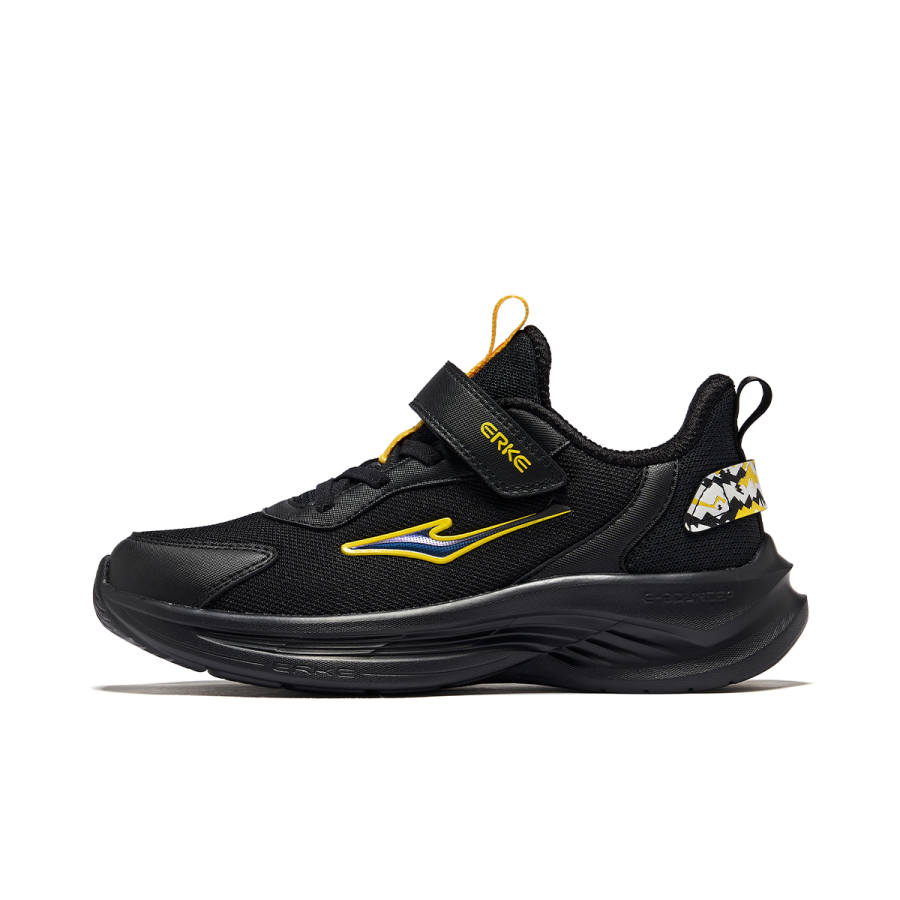 ERKE KIDS Mingou 2.0 Low top Running Shoes Black Yellow Teenagers