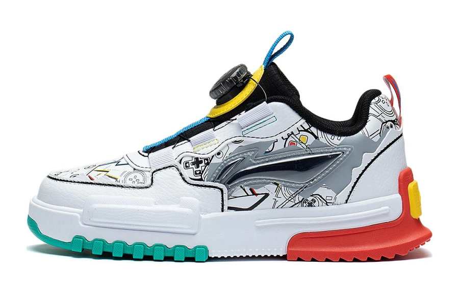 Li-Ning YOUNG Li Ning YOUNG Journey 3.0 Comfortable Low top Casual Shoes White Green Gray Unisex