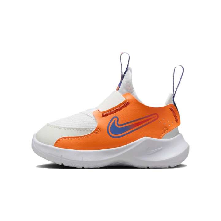 Nike Nike Flex Runner 3 Abrasion Resistant Breathable Abrasion Resistant Breathable Low top Toddler Shoes White Orange