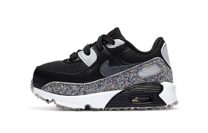 Nike Nike Air Max 90 SE Low top Toddler Shoes Black White Gray Infant And Toddler