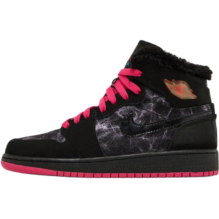 Jordan Jordan Air Jordan 1 High top Children's Basketball Shoes Black Kids'