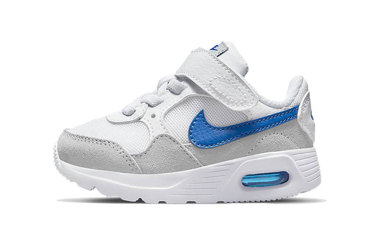 Nike Nike Slip Resistant Cushioning Abrasion Resistant Low top Toddler Shoes White Blue Baby