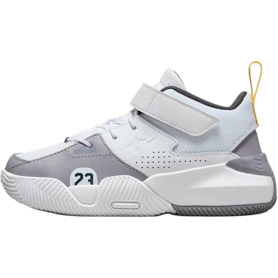 Jordan Jordan Stay Loyal 2 Anti Kick Cushioning Abrasion Resistant Low top Children's Basketball Shoes White Kids'