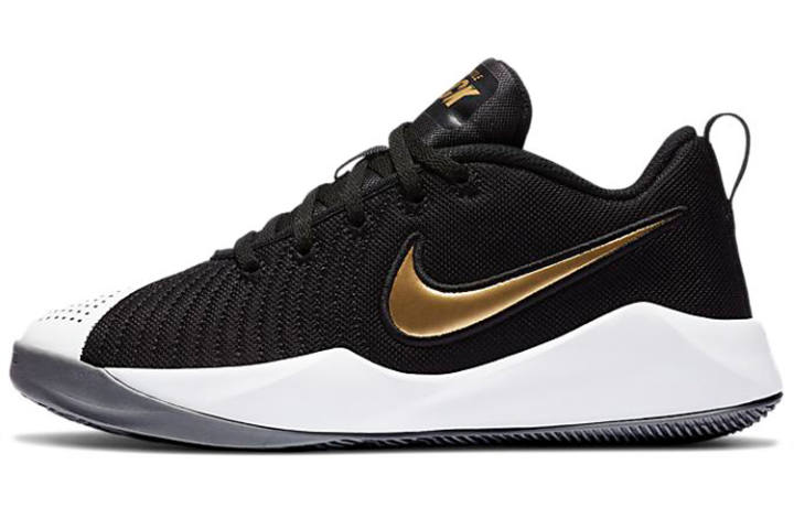 Nike Nike Team Hustle Quick 2 Black Metallic Gold GS