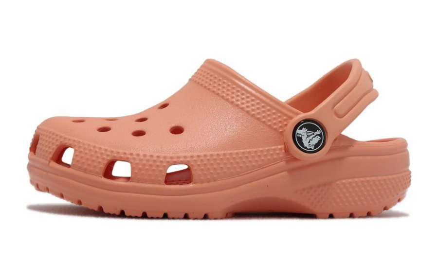 Crocs Classic Clog K Cushioning Abrasion Resistant Cushioning, Wear Resistant Children's Sandals Orange Kids'
