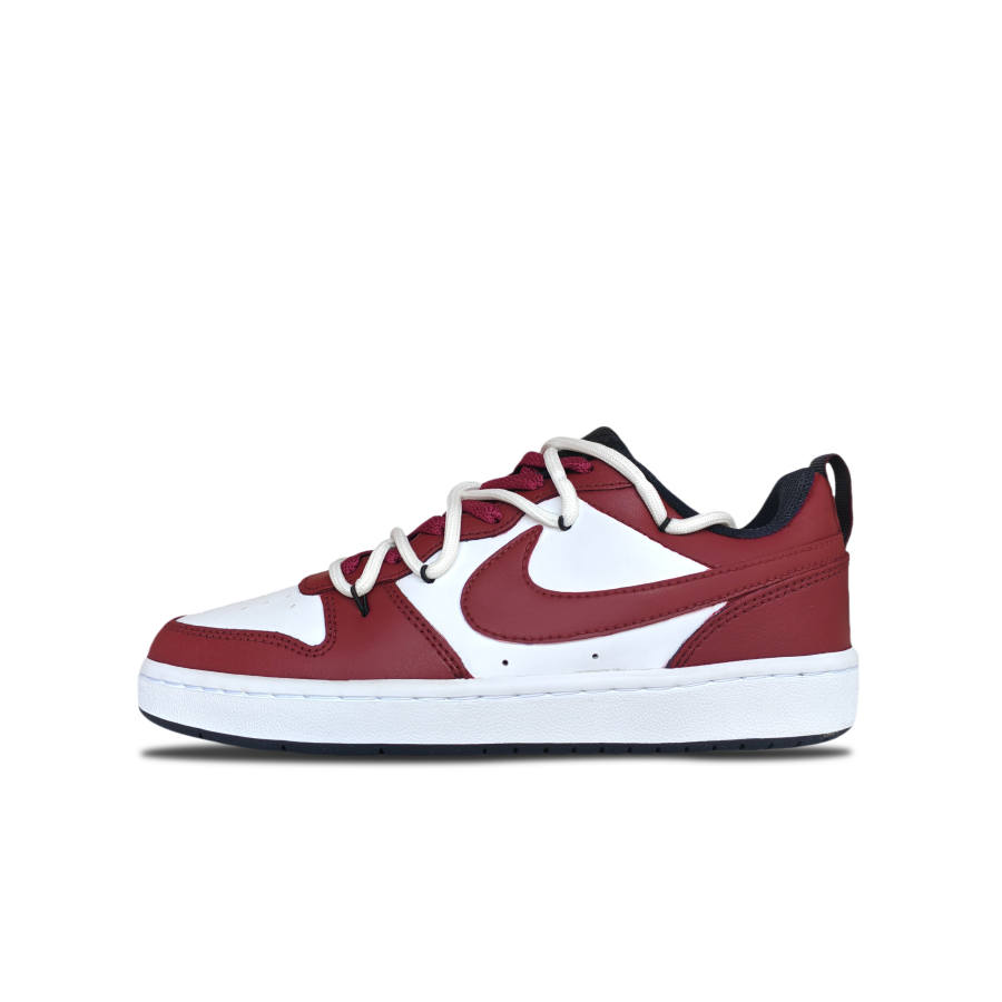 Nike Nike Court Borough Scarlet Dream Leather American Vintage Low top Skateboard Shoes Burgundy Kids'