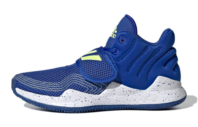 Adidas Adidas Deep Threat Abrasion Resistant Low top Children's Basketball Shoes Blue