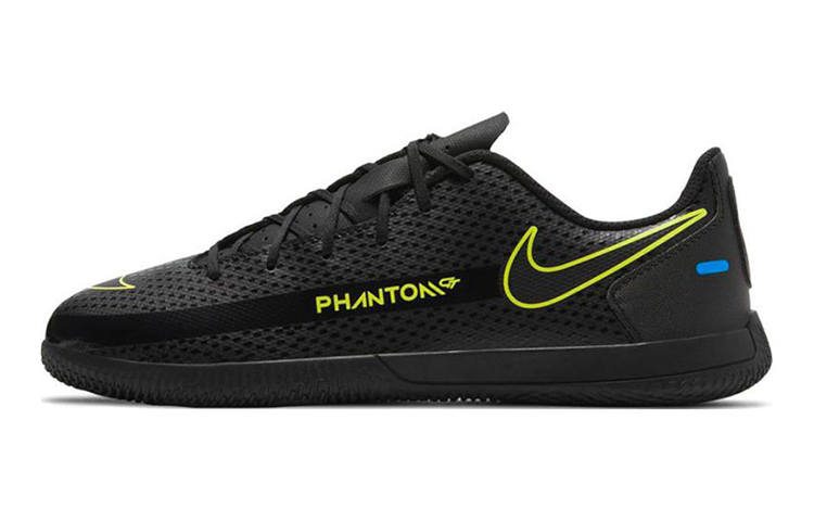 Nike Nike Phantom GT JR Club Slip Resistant Cushioning Abrasion Resistant Low top Kids' Soccer Shoes Black Green Kids'