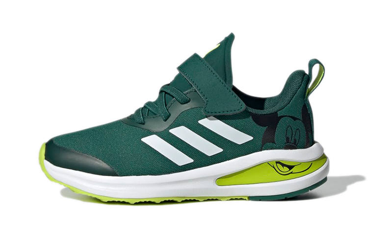 Adidas Disney x Adidas Fortarun Mickey Mouse Abrasion Resistant Kids Lifestyle Shoes Green Children Aged 3 7 Years Old