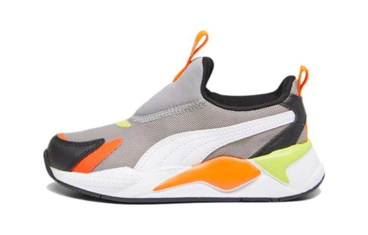 Puma RS-X3 Slip-On Little Kid 'Concrete Grey Rickie Orange'