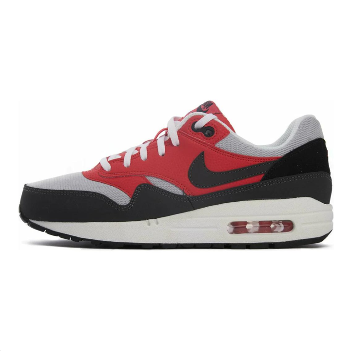 Nike Nike Air Max 1 Low top Casual Shoes Black Red Unisex