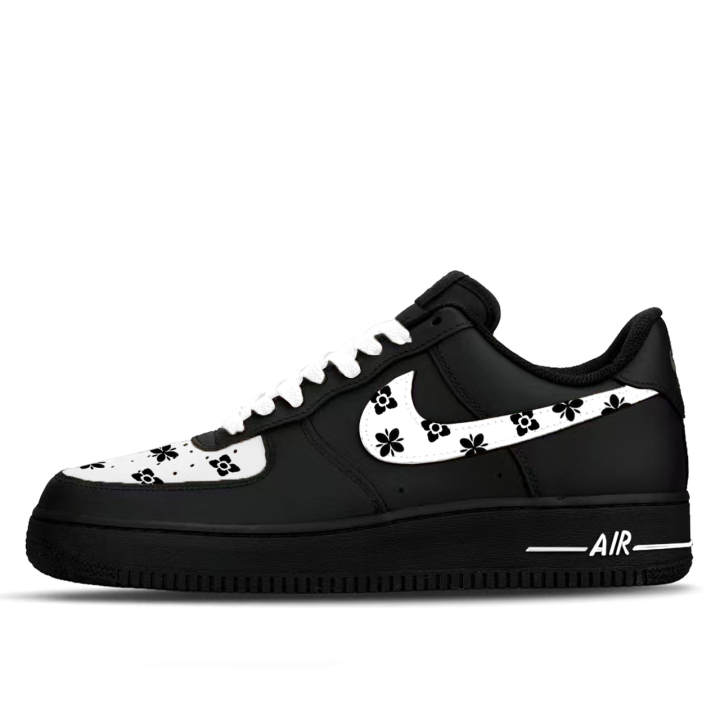 Nike Nike Air Force 1 Ink Painted Floral Shadow Slip Resistant Abrasion Resistant Slip Resistant Abrasion Resistant Low top