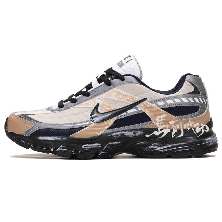 Nike Nike Initiator Abrasion Resistant Low top Running Shoes Men's Beige Black
