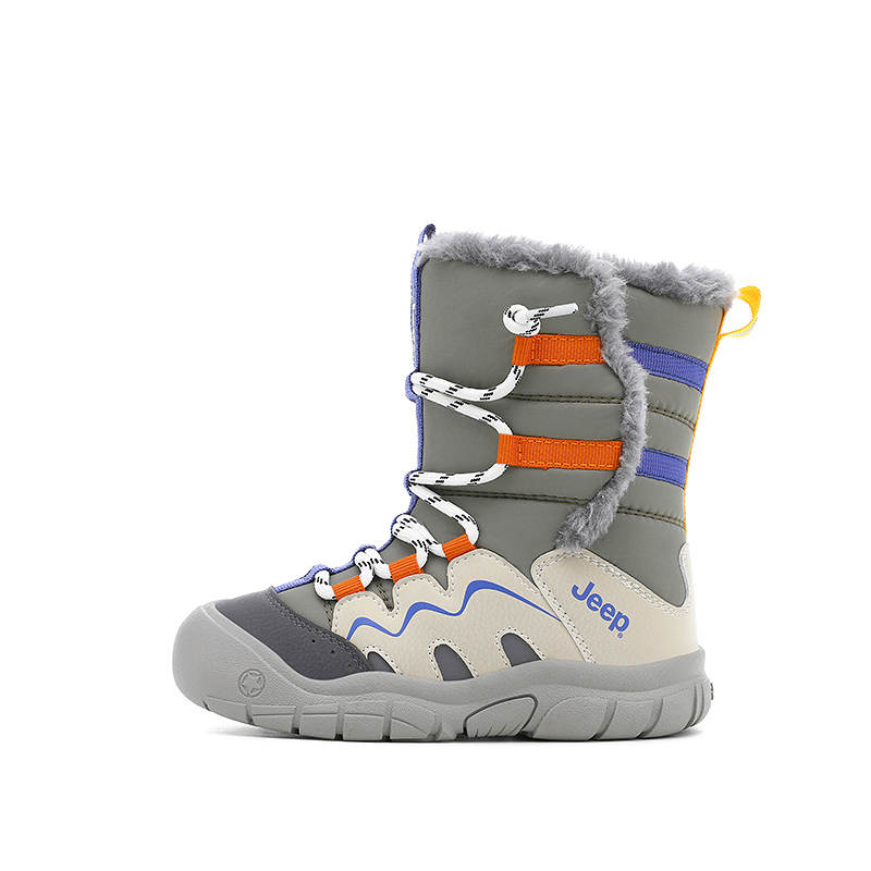 Jeep Thickened And Fleece Lined Outdoor Boots, Northeast Plush Insulated Shoes