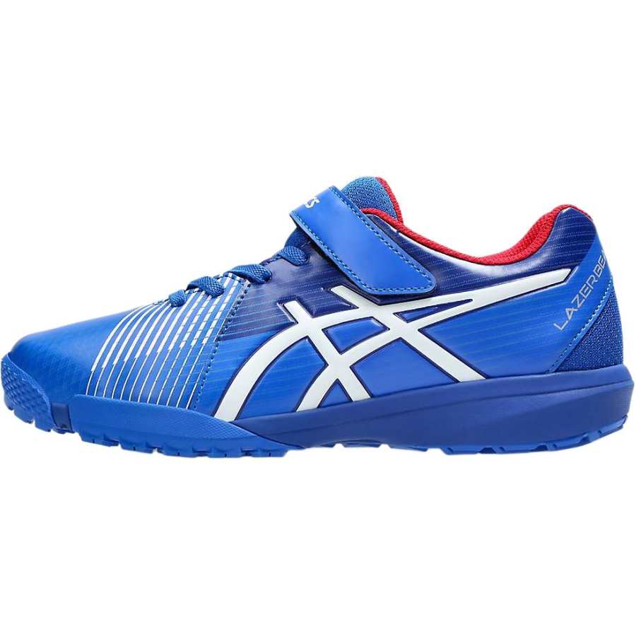 Asics Lazerbeam Abrasion Resistant Low top Kids' Soccer Shoes Blue Kids'